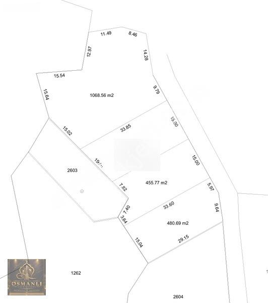 2500m2 Arsa Yol Kenarı 6 Villa İmarlı Yol Kenarı