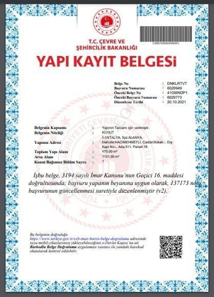 Turpa'dan Alanya'da Hacımehmetli'de 6+2 470m2 Havuzlu Villa !!! — fotoğraf 26