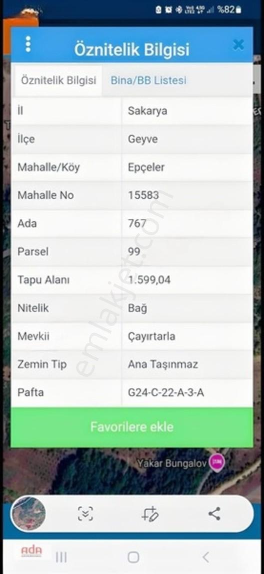 Geyve Merkeze 5 Km | Epçeler Mah1.600 M² Müstakil Arazi — fotoğraf 25