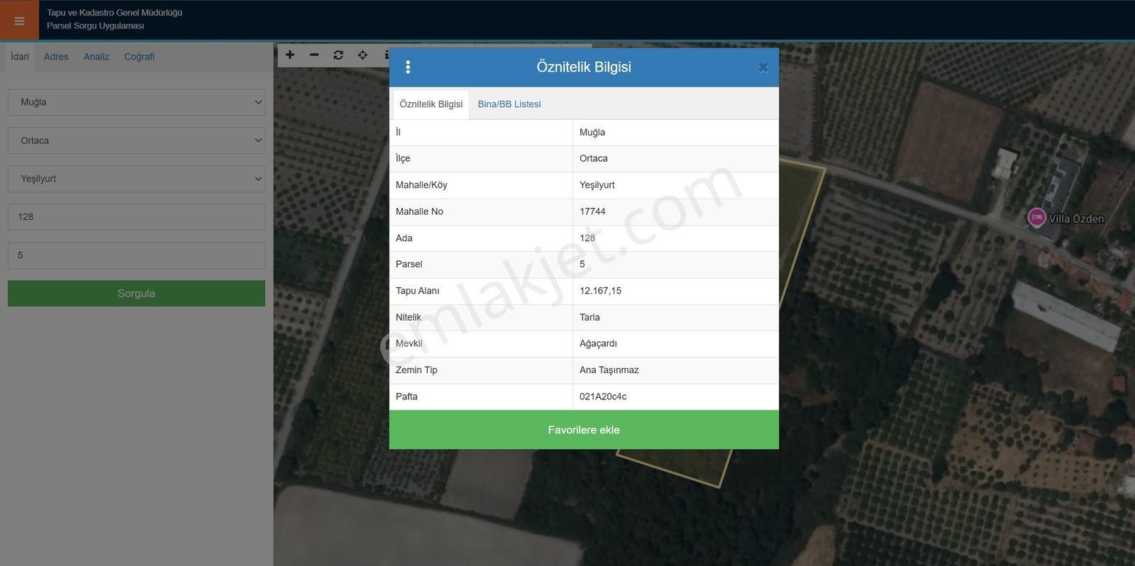 Remaxtan Ortaca Yeşilyurtta Satılık 12 Dönüm Arazi Ve Dubleks Ev — fotoğraf 17