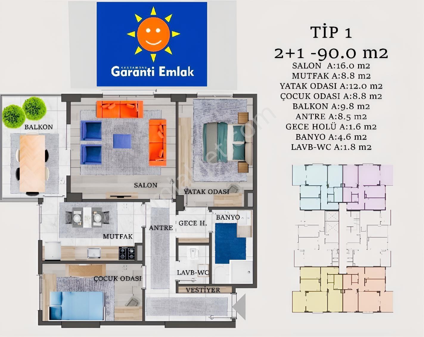 Garanti Emlak'tan - Acil Satılık - Ultra Lüx - 2+1 - Sıfır Daire — fotoğraf 23