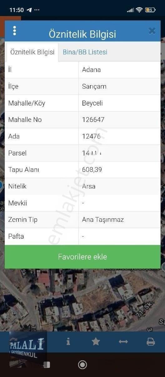 Adana Sarıçam Yazuz Sultan Selim 608 M2 Arsa İmarlı — fotoğraf 3