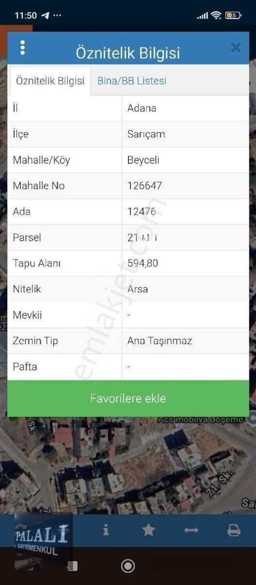 Adana Sarıçam Yazuz Sultan Selim 608 M2 Arsa İmarlı — fotoğraf 4