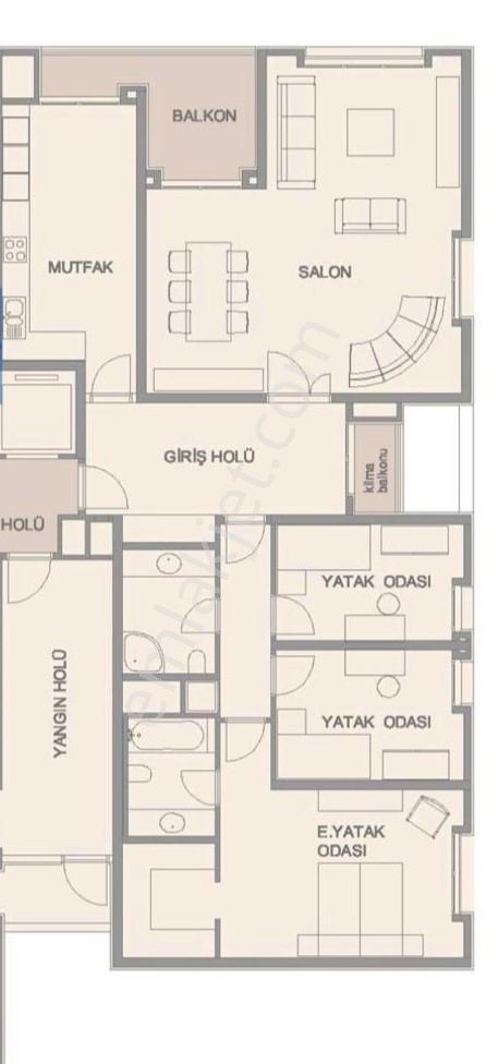 Satilik Daire Antrium Residence 3+1 — fotoğraf 27