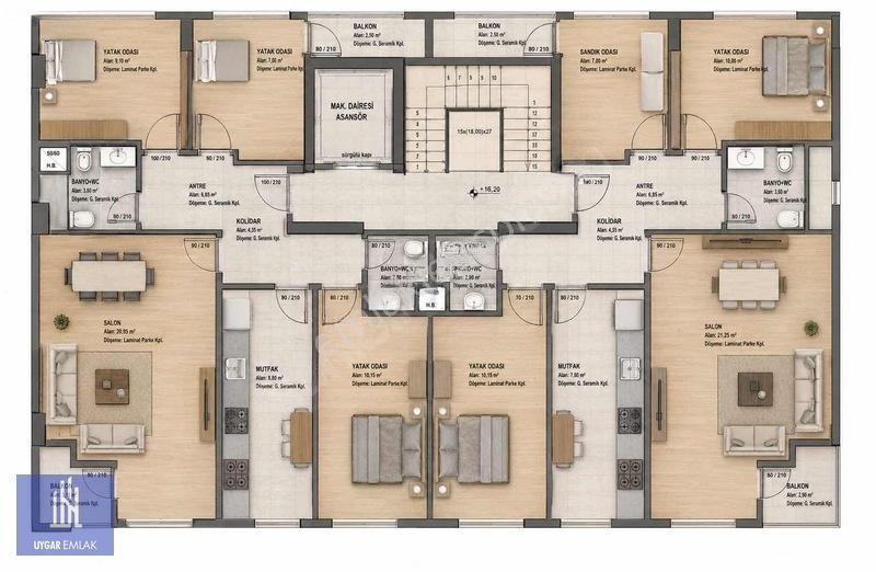 Basınsitesi'nde Ara Kat 3+1 Ultralüks Daire (85m² Net) — fotoğraf 2