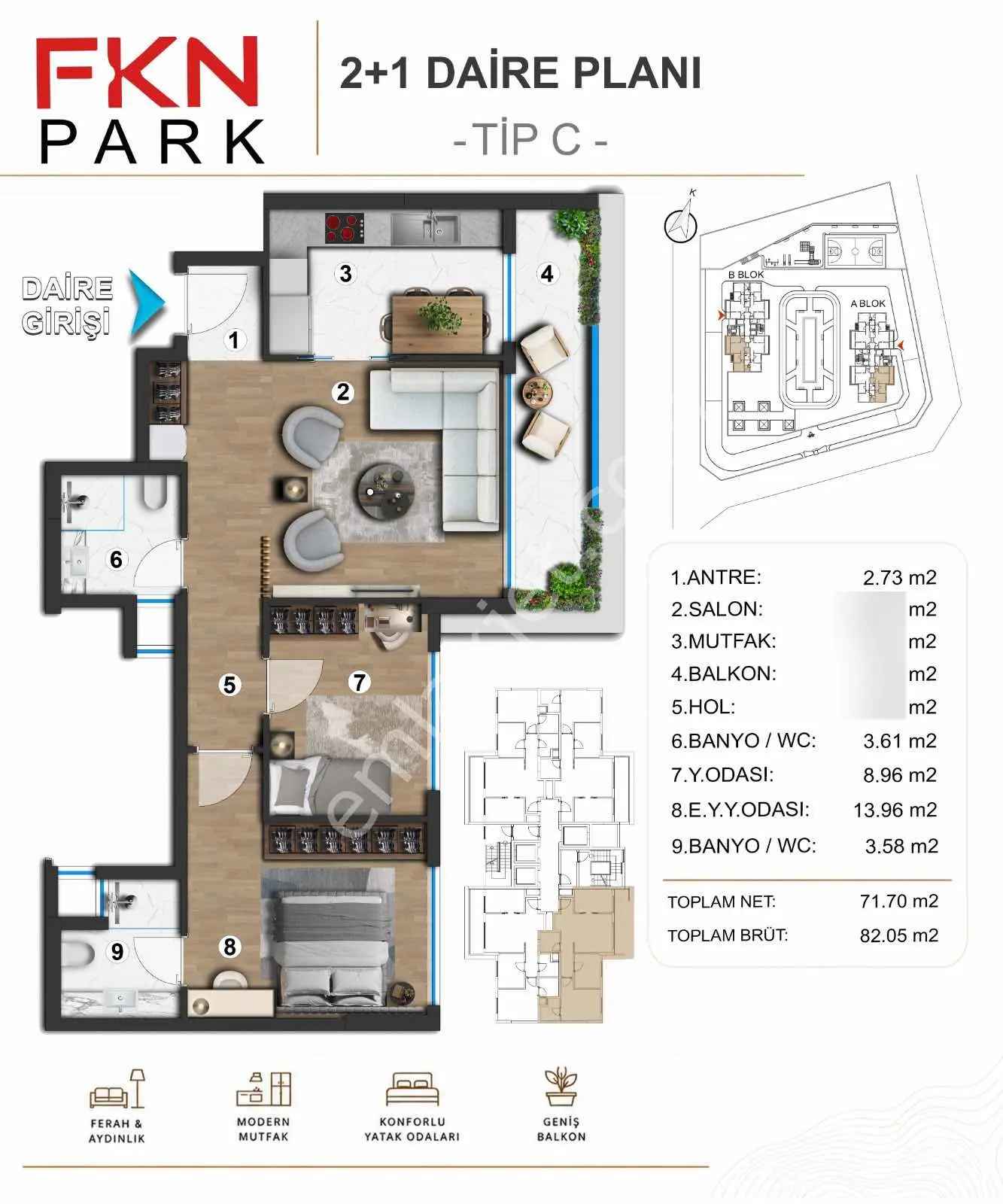 48 Ay Vade! 1.850.000 Tl Peşinat |kapalı Otoparklı Lüks 2+1 — fotoğraf 40