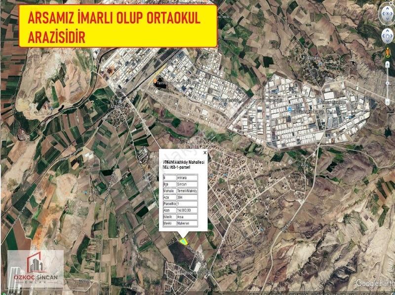 Özkoç'tan Malıköy Sanayi Yakını 218 Metre 0.60 Emsal Okul Arsası — fotoğraf 9