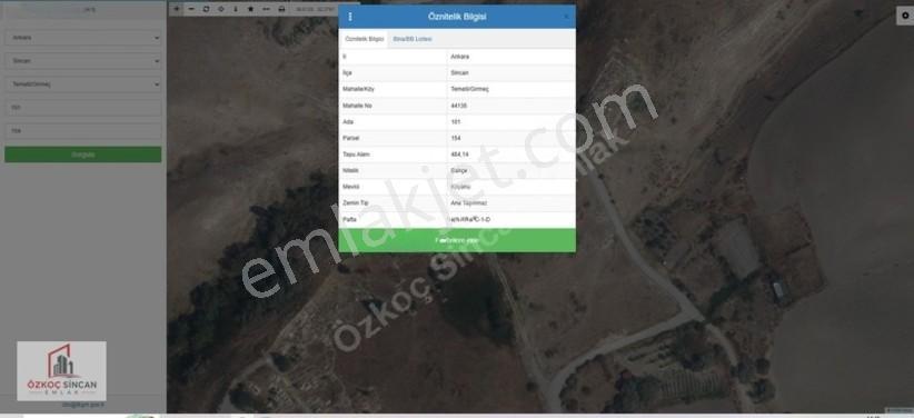 Sincan Temelli Girmeç Mahallesi 484m2 Tek Tapu Bahçe — fotoğraf 4