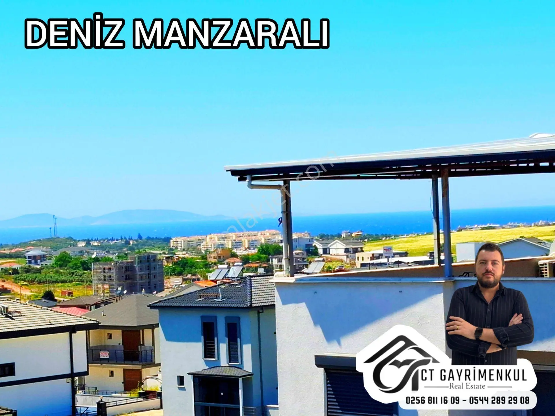 Didim'de Satılık 3+1 Deniz Manzaralı Müstakil Girişli Teraslı Bahçeli Triplex Villa — fotoğraf 2