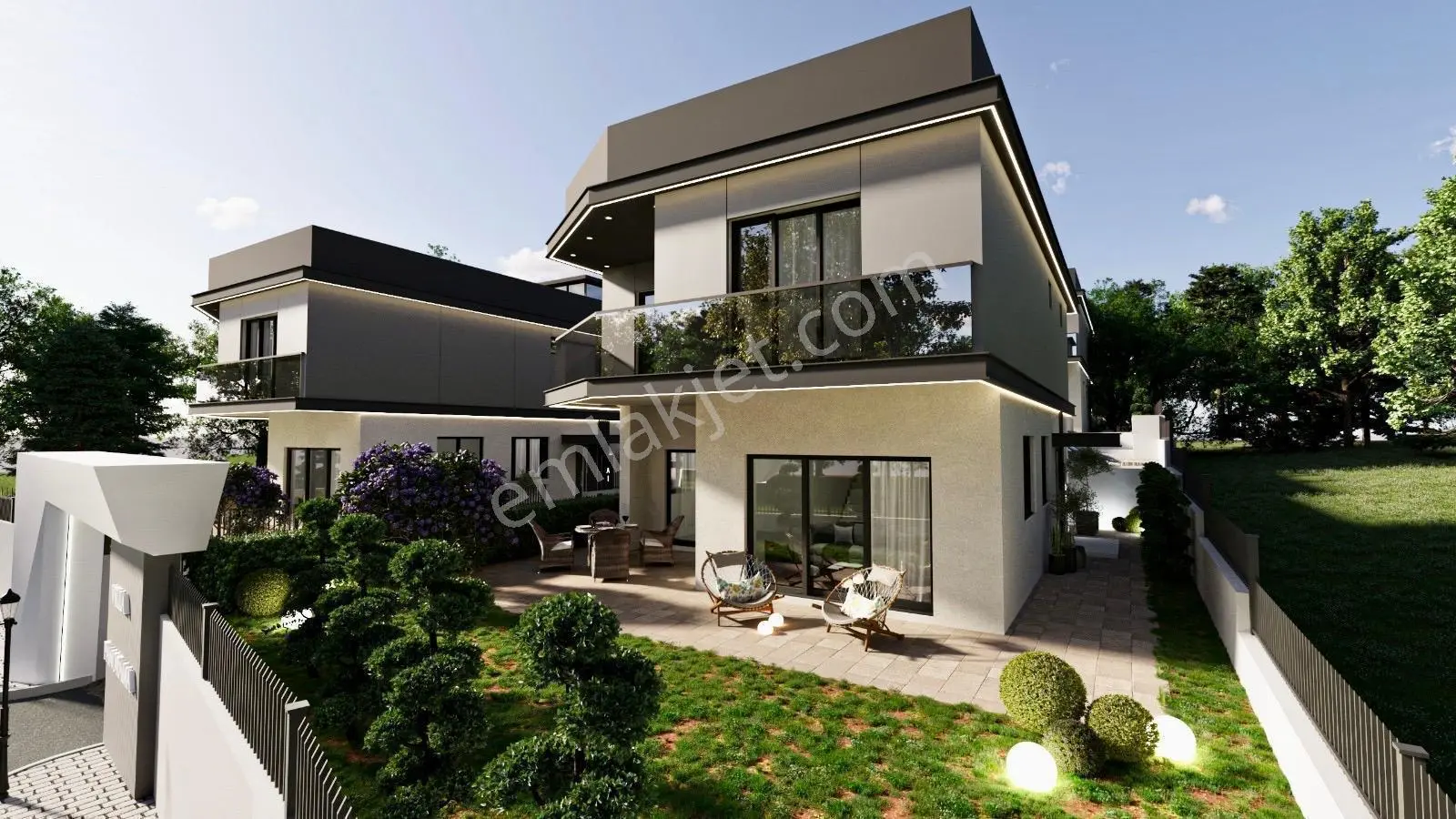 5+1 Villa Çarkıpare Havuzlu Arsa 225m2 Fore Kazık — fotoğraf 3