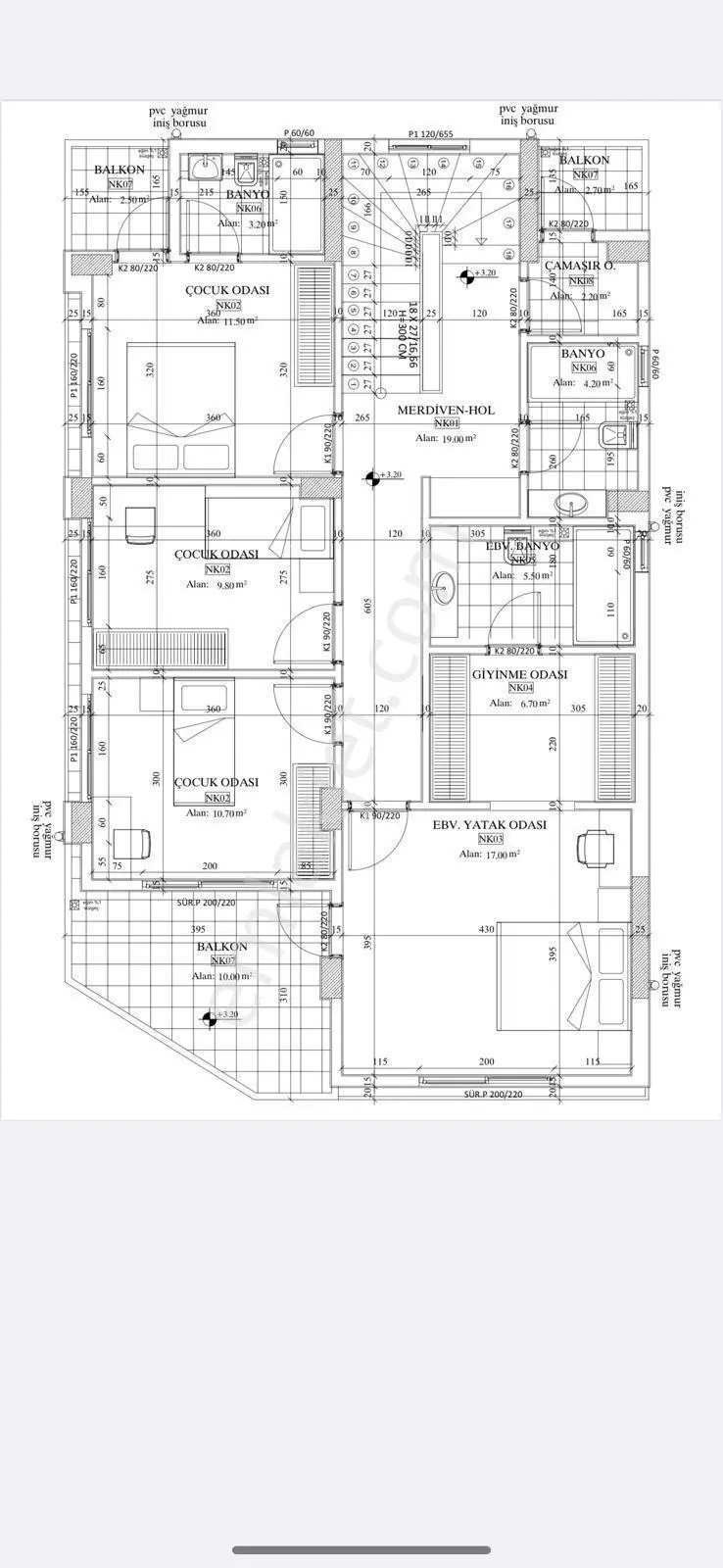 5+1 Villa Çarkıpare Havuzlu Arsa 225m2 Fore Kazık — fotoğraf 5