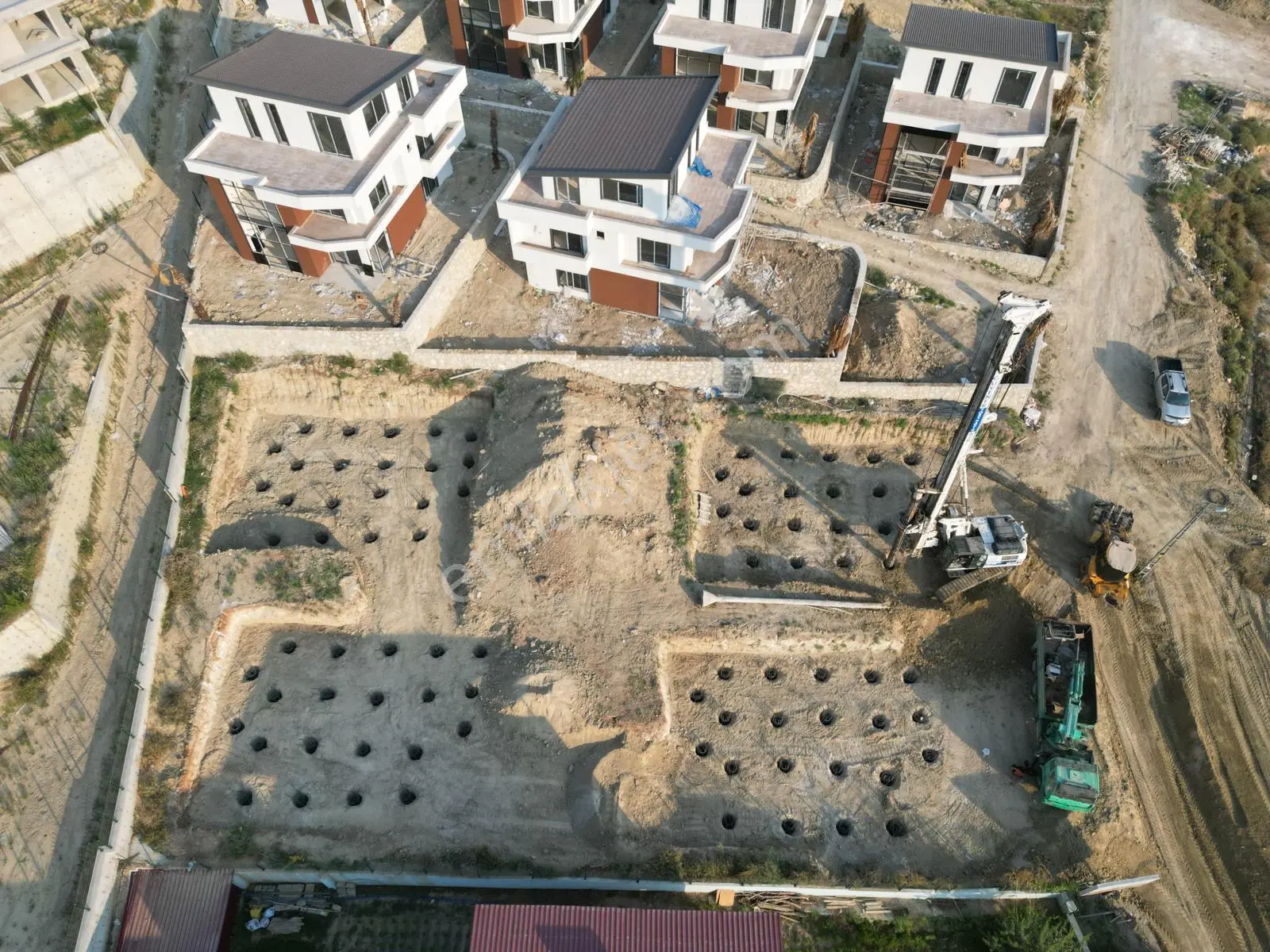 5+1 Villa Çarkıpare Havuzlu Arsa 225m2 Fore Kazık — fotoğraf 8