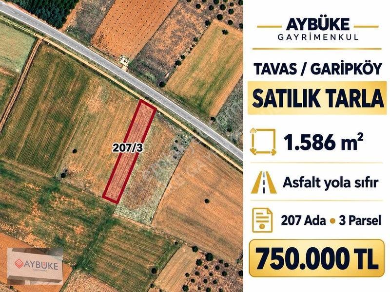 Garipköy'de 1586 M2 Asfalta Sıfır Arazi