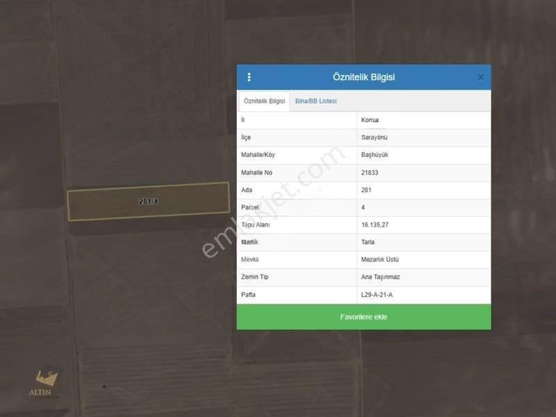 Altıncaba'dan Başhüyükte 16.135,27 M² Verimli Ve Taşsız Tarla — fotoğraf 2