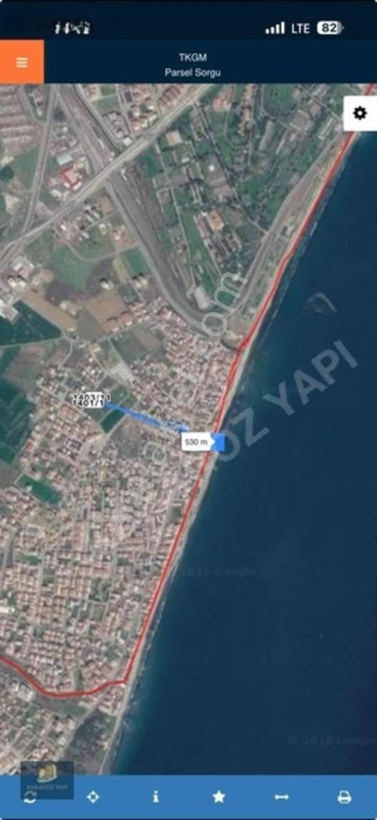 Karagöz Yapı-denize 500m Mesafede Köşebaşı Arsa