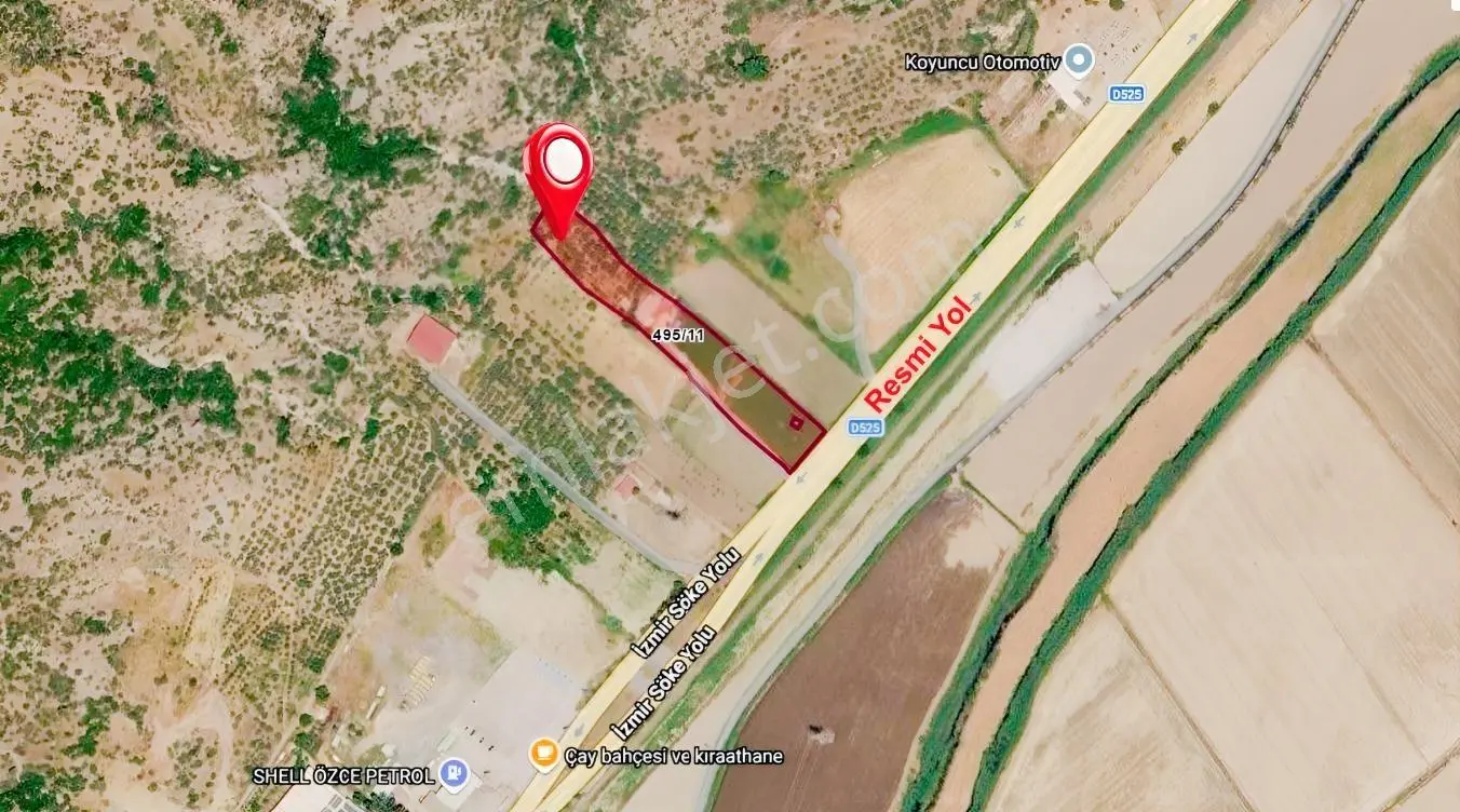 Aydın Söke Sazlıköyde Anayol Üzerinde 8.290 M² Yatırımlık Arsa
