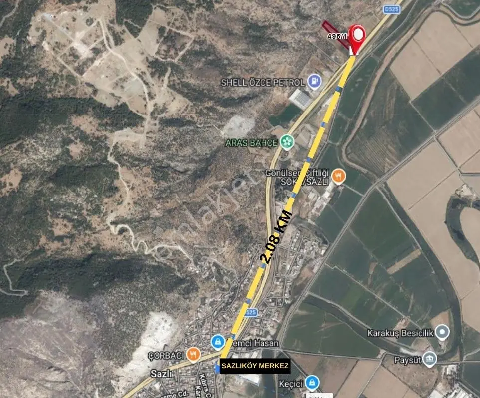 Aydın Söke Sazlıköyde Anayol Üzerinde 8.290 M² Yatırımlık Arsa — fotoğraf 4