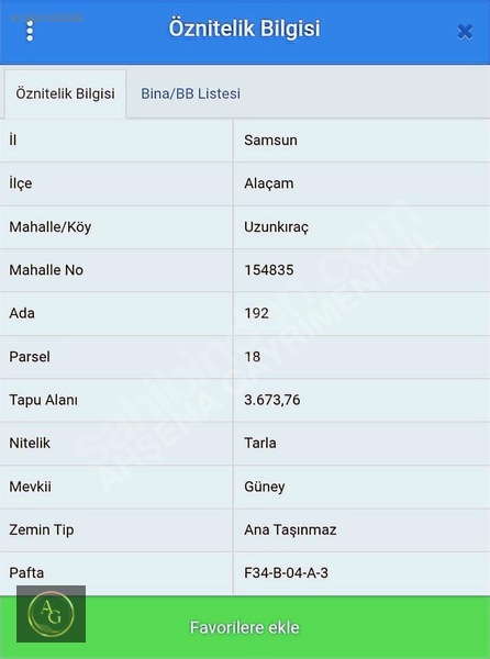 Ahşenadan Samsun Alaçam'da 3673 M2 Yatırım Fırsatı Satılık Arazi — fotoğraf 2