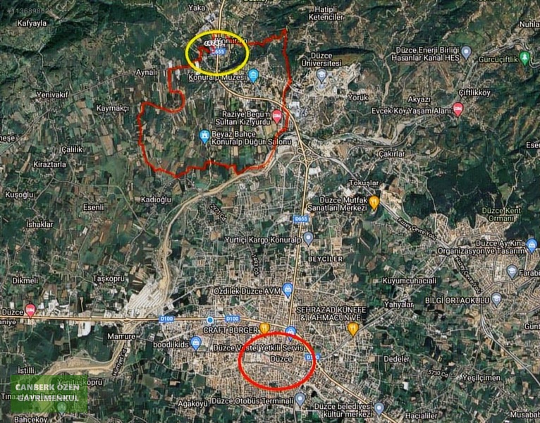 Canberk Özen'den Konuralp'te Ticari+konut İmarlı 11.450m2 Arsa — fotoğraf 6