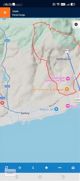 Şarköy İgde Bağlarında 1049 Metre Müstakil Tapu