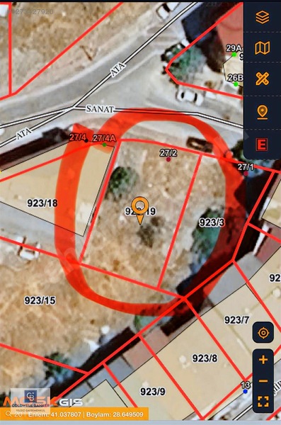 Kelepir... İstiklal Mah'de 281m2,tek Tapu,satılık Arsa — fotoğraf 27