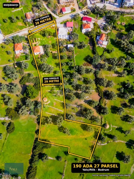 Satılık Yalıçiftlik'te 4.238 M2 İmarlı , Kargır Taş Ev Ve Arsası — fotoğraf 5