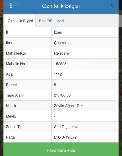 Çeşme Reisdere'de 21.786 M² Zeytinlik Satılık Tarla — fotoğraf 2