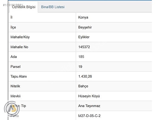 Beyşehir Eylikler Mah.de Satılık 1.430 M2 Bahçe — fotoğraf 3