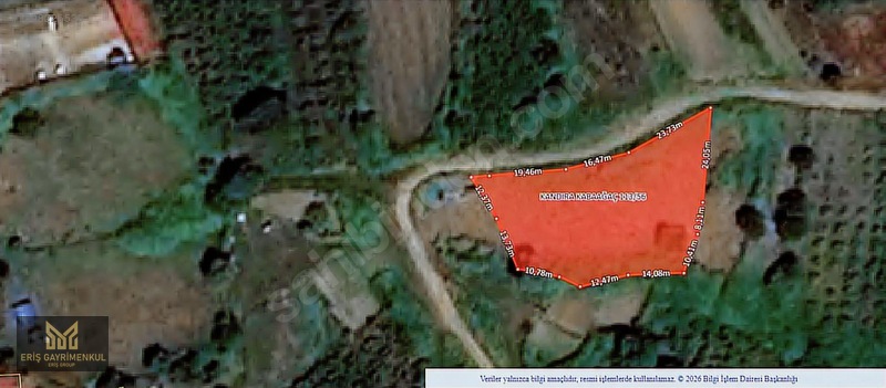 Kandıra Kabaağaç Köyünde 1580 M2 % 5 İmarlı Yollu Tarla — fotoğraf 2
