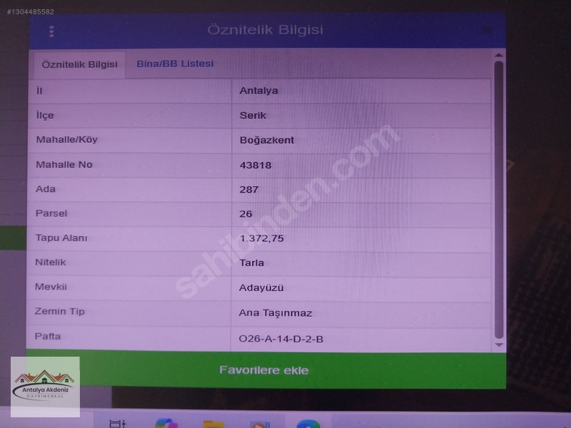 Serik Boğazkentte Çaya Yakın Tarla — fotoğraf 2