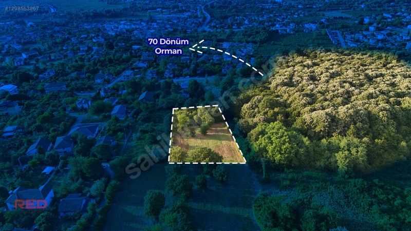 Kartepe Derbent Satılık Arsa 4521 M2 Yola Üç Cepheli Parsel — fotoğraf 3