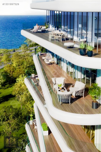 E Emlak | Satılık 3+1 | Yedi Mavi | Deniz Manzaralı | Ön Cephe — fotoğraf 6