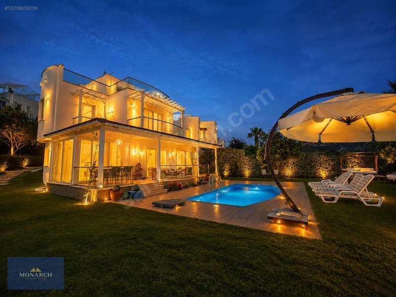 Yalıkavak Sosyal Tesisli Deniz Manzaralı Müstakil Havuzlu Villa — fotoğraf 17