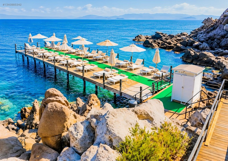 Bodrum Gündoğan'da Deniz Manzaralı Özel İskeleli 3+1 Bahçe Katı — fotoğraf 21