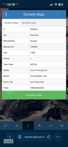 Epa Özyaşamdan Darende Sungurda Satılık Arsalar