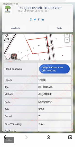 Akçagöze Mah.a2 İmarlı Arsa Ggelecege Yatırım Ve Fırsat!
