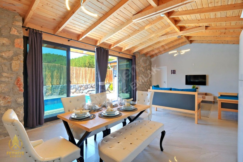 Fethiye Üzümlü Mahallesinde 2+1 125m2 Havuzlu Bahçeli Villa — fotoğraf 5
