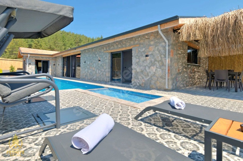 Fethiye Üzümlü Mahallesinde 2+1 125m2 Havuzlu Bahçeli Villa — fotoğraf 21