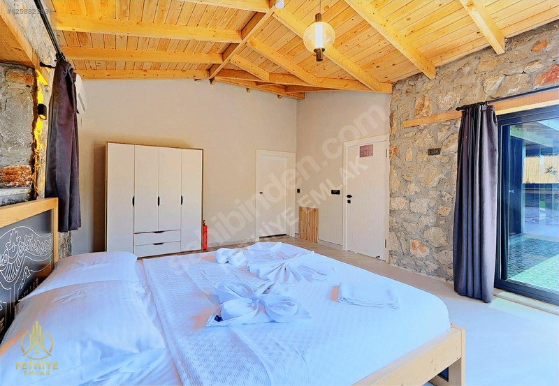 Fethiye Üzümlü Mahallesinde 2+1 125m2 Havuzlu Bahçeli Villa — fotoğraf 41