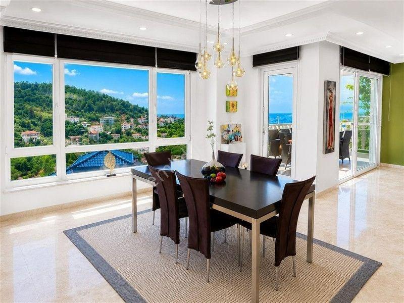 Alanya Tepe’de Muhteşem Şehir Ve Deniz Manzaralı Özel Havuzlu 4+2 Villa — fotoğraf 7