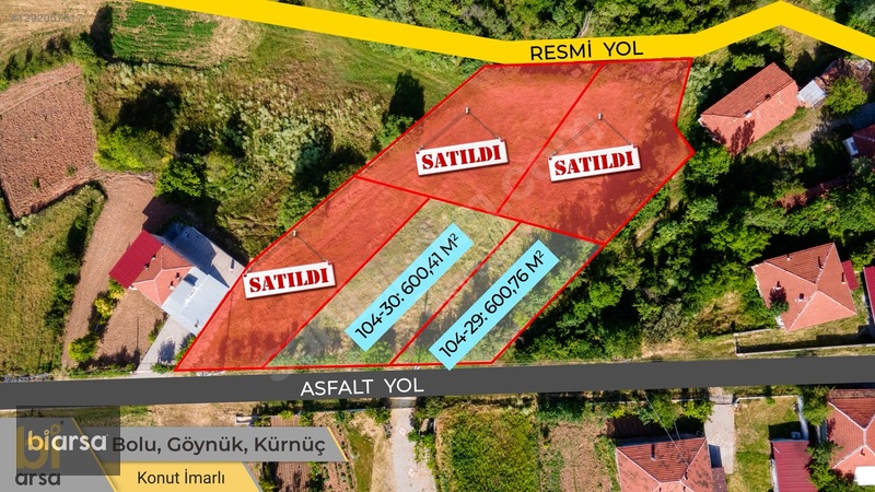 Bolu Göynük'te İmarlı 600 M² Köyiçi Fırsat Müstakil Parsel ! — fotoğraf 4