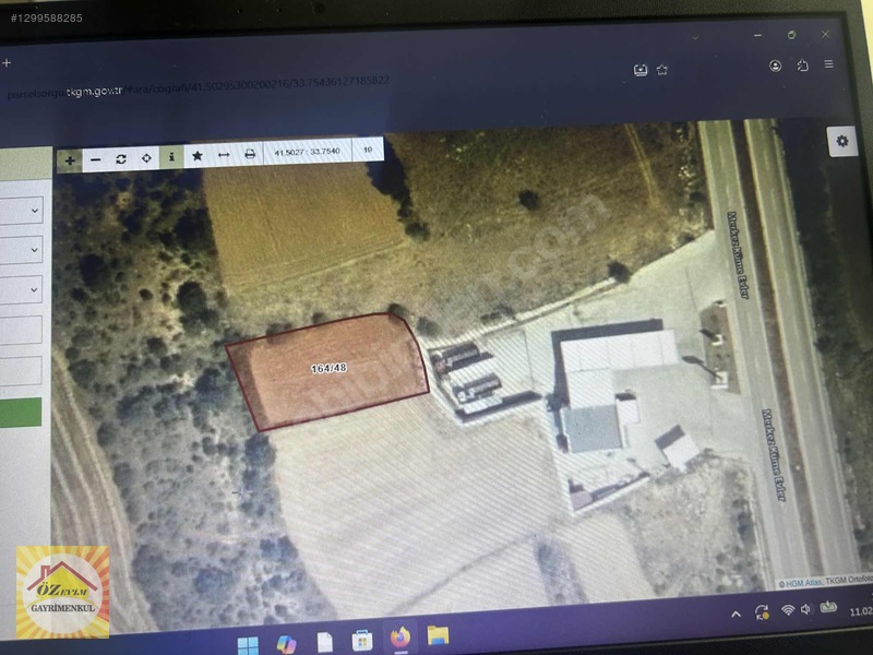 Özevimden Merkeze Yakın İnebolu Yolu Üzeri Satılık İmarlı Arsa