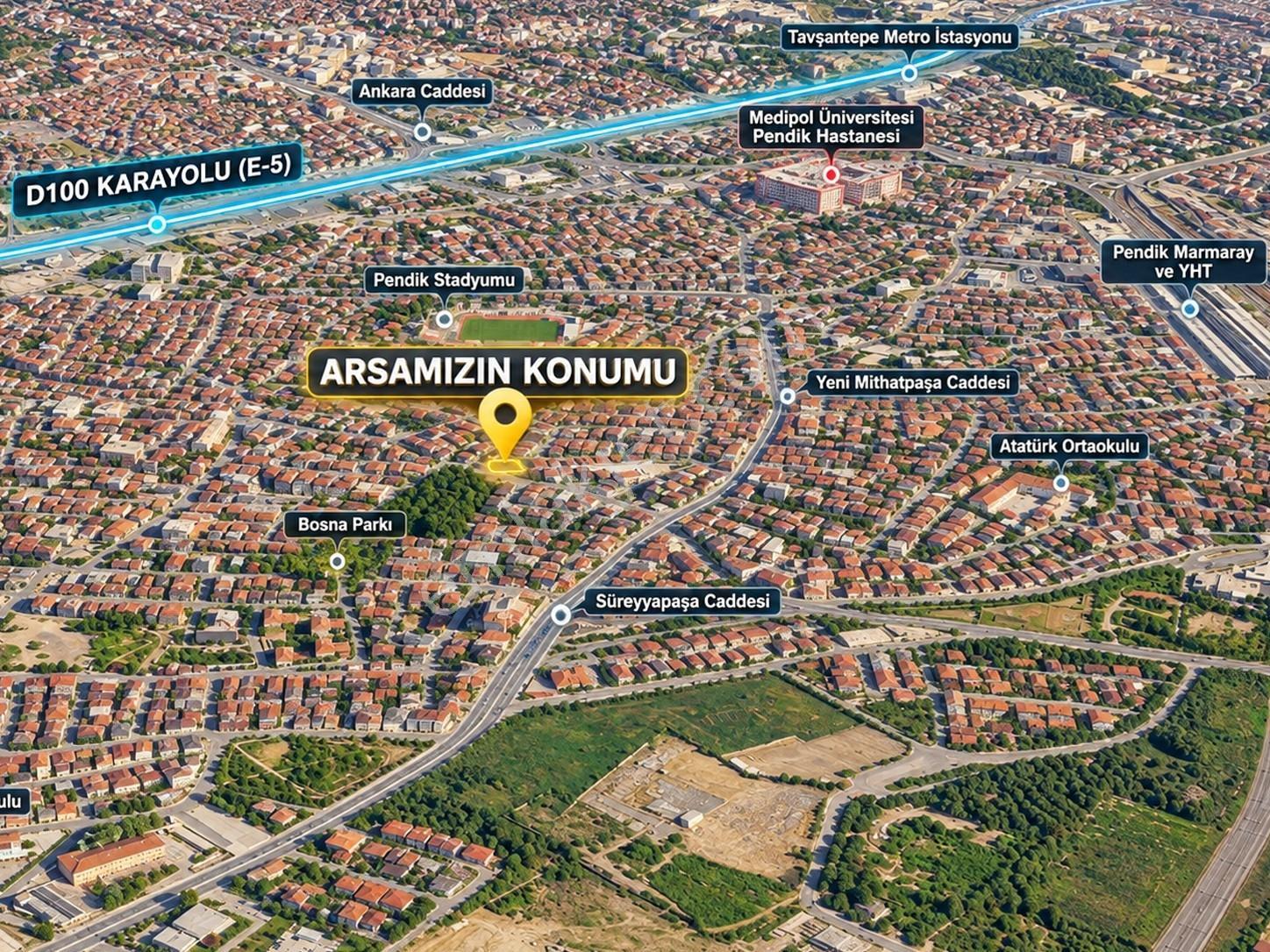 Satılık İmarlı 400 M2 Arsa - Pendik Sapanbağları - Cadde Üzeri — fotoğraf 13