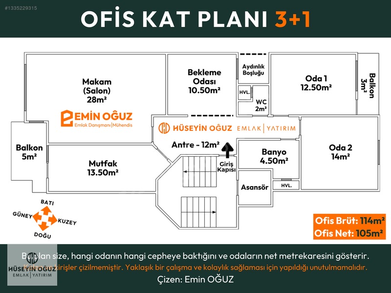 Fırsat! Markantalya Avm Karşısı İster 3+1 Daire İster Ofis — fotoğraf 9
