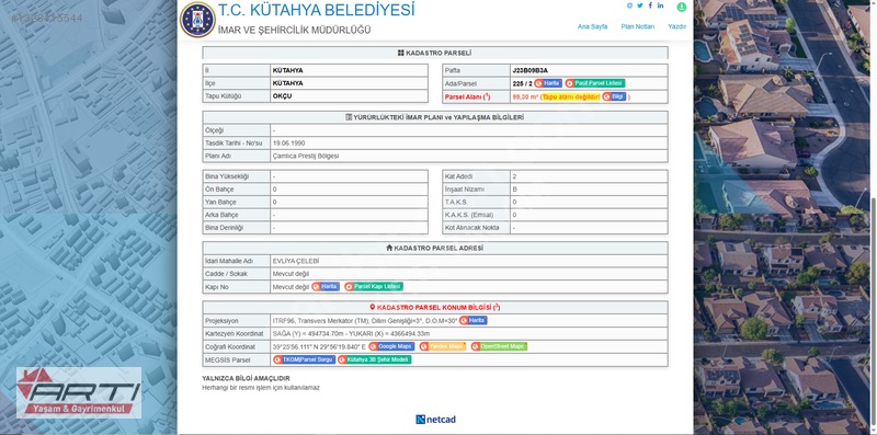 Artı'dan Evliya Çelebi Mah.satılık 100 M2 2 Kat Müsadeli Arsa — fotoğraf 2
