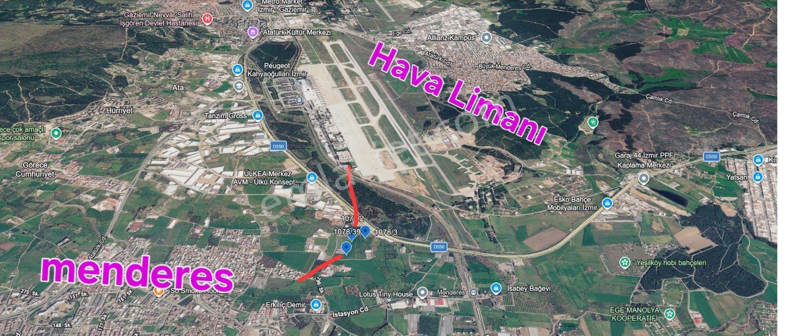 Adnan Menderes Hava Limanı Karşısında Satılık 41.180 M² Tarla — fotoğraf 2
