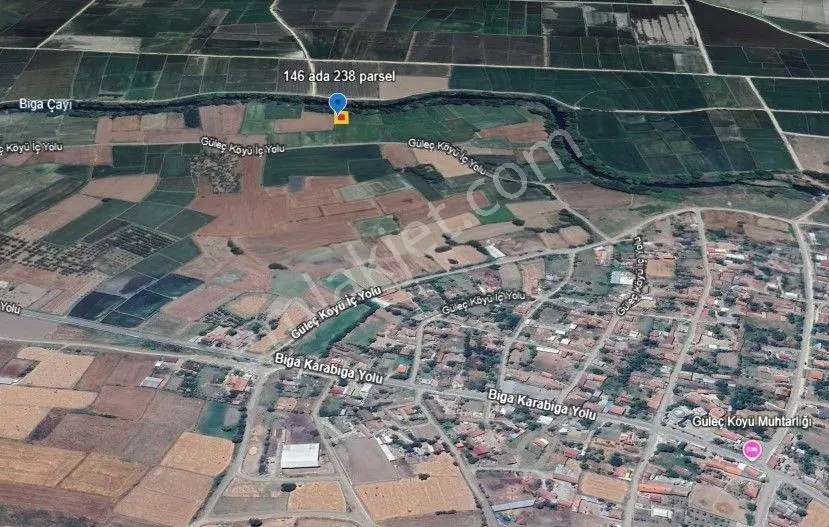 Lir Den Çanakkale Biga Güleç Te Müstakil 652 M2 Satılık Tarla — fotoğraf 3