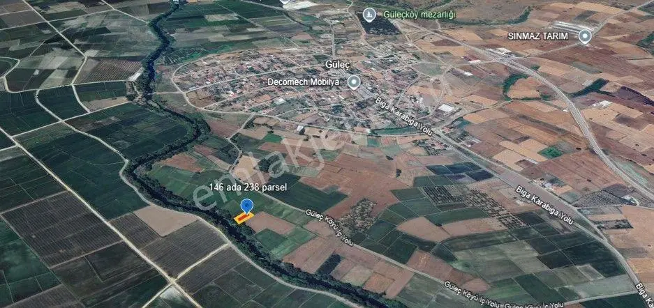 Lir Den Çanakkale Biga Güleç Te Müstakil 652 M2 Satılık Tarla — fotoğraf 5