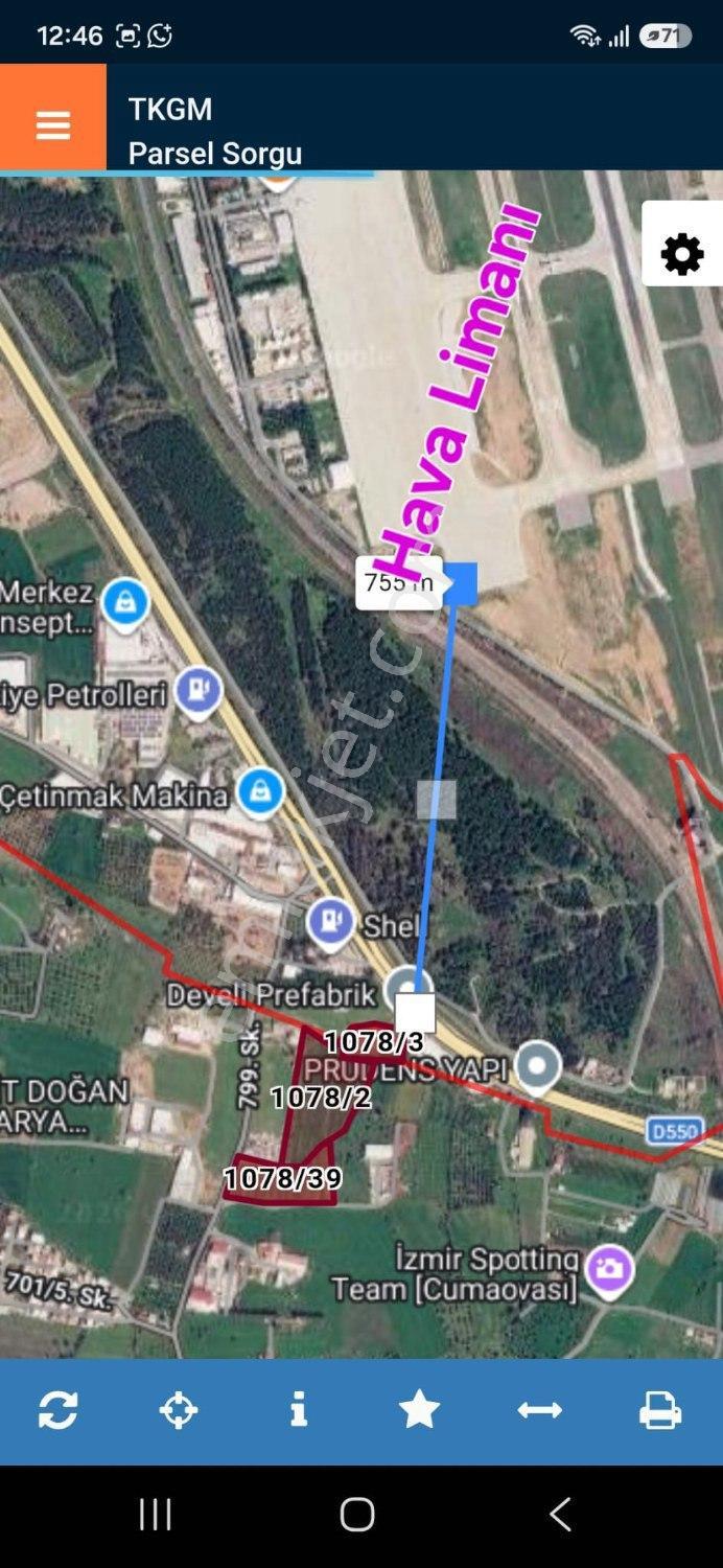 Adnan Menderes Hava Limanı Karşısında Satılık 22.490 M² Tarla — fotoğraf 4