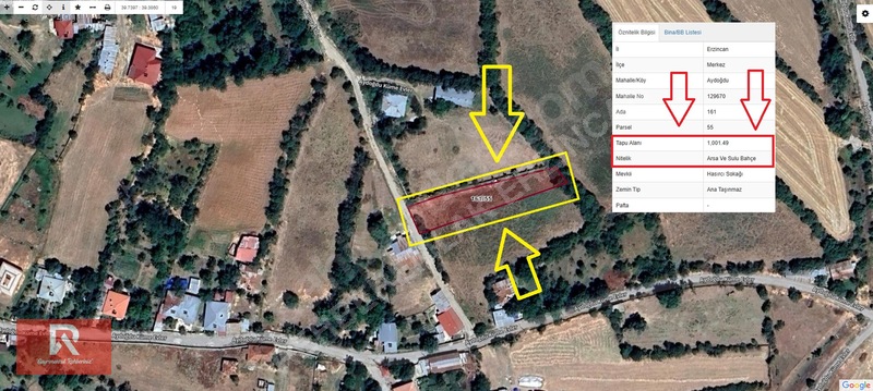 Rehber Emlak'tan Aydoğdu Köyünde İmarlı 1001 M2 Arsa Önü Yol — fotoğraf 3